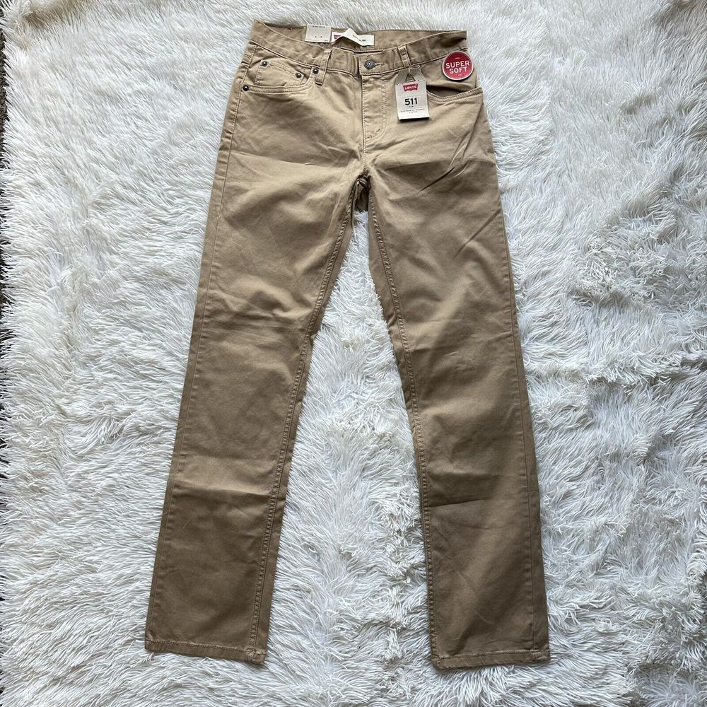Levi’s Pants Levi 511 Women Slim From Hip To Ankle Stretch Color Tan 16 Reg